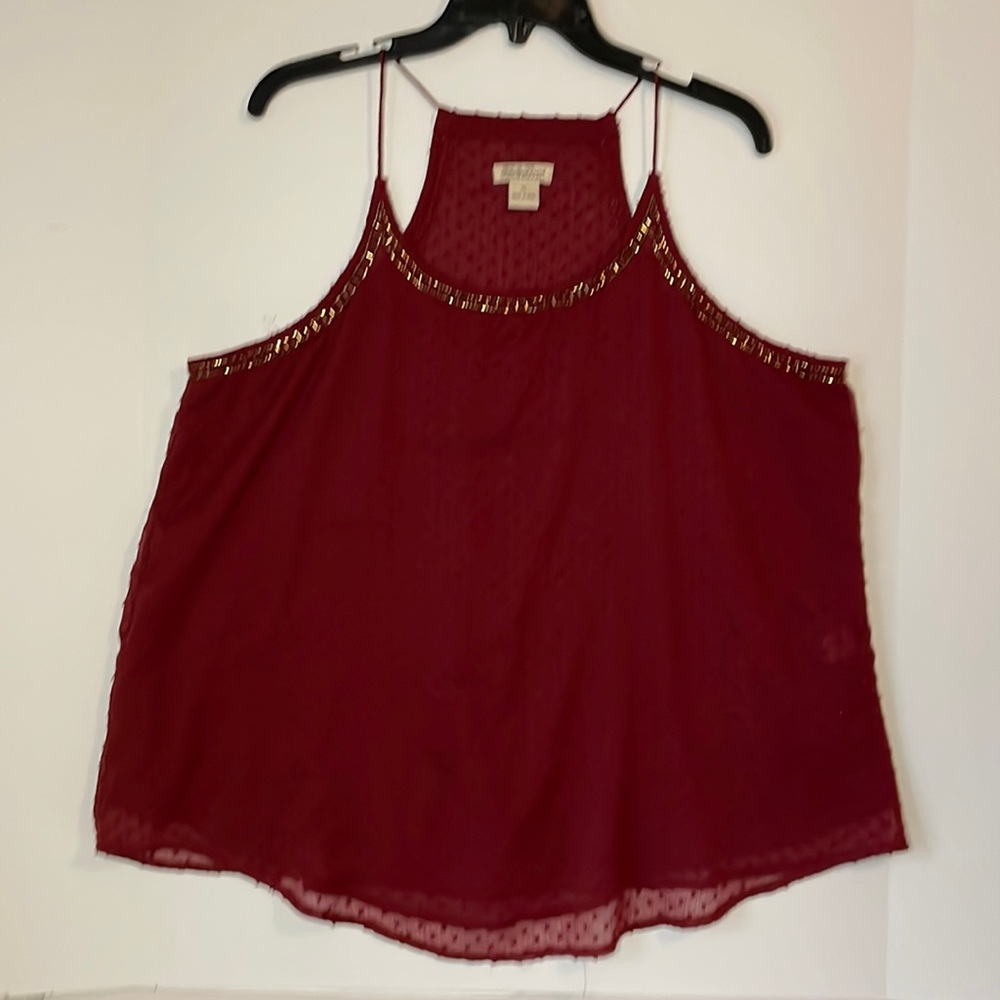 Lucky Brand Women's XL  Tank Beaded